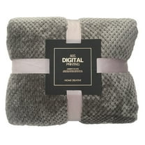 Fdelink Modern Coffee Polyester Bed Blanket, King - Breathable