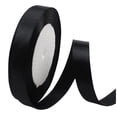 thumbnail image 1 of Fdelink Narrow Goodss Decorative Gift Silk Bandwidths and Ribbons Fabric Ribbons for Wedding, Christe Gift Wrapping Paper Black, 1 of 2