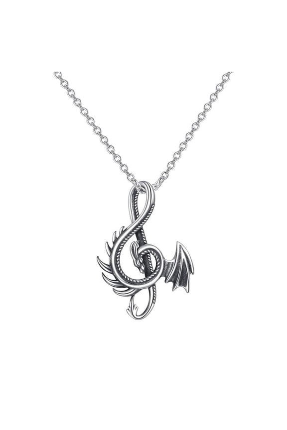 a Necklace Unique Matching Dragon Wing Love Heart Pendant Necklace Couple Family Friendship Necklace Jewelry Gift for Women Men Lovers Dragon Heart Symbolize of Love Necklace Silver