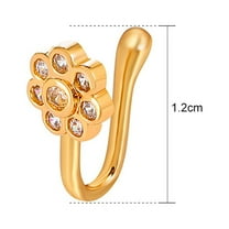 Fdelink Nose Rings Nose Ring Non-Piercing Nose Ring Piercing Adjustable Clip-On Nose Ring for Women