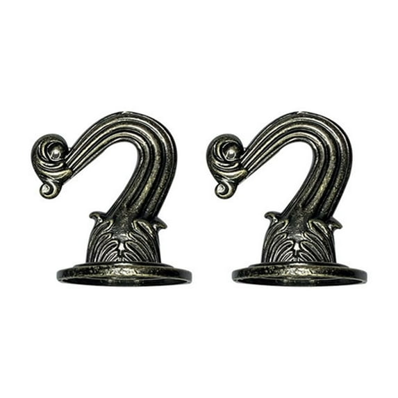 Fdelink Orchid Hook Pair,Black Plant Hanger,Ceiling Hooks for Hanging Plants Bird Feeders Wall Mount Hooks for Hanging Flower Pot Wind Chimes Indoor & Outdoor Heavy Duty Garden Hanger,Flower Hook