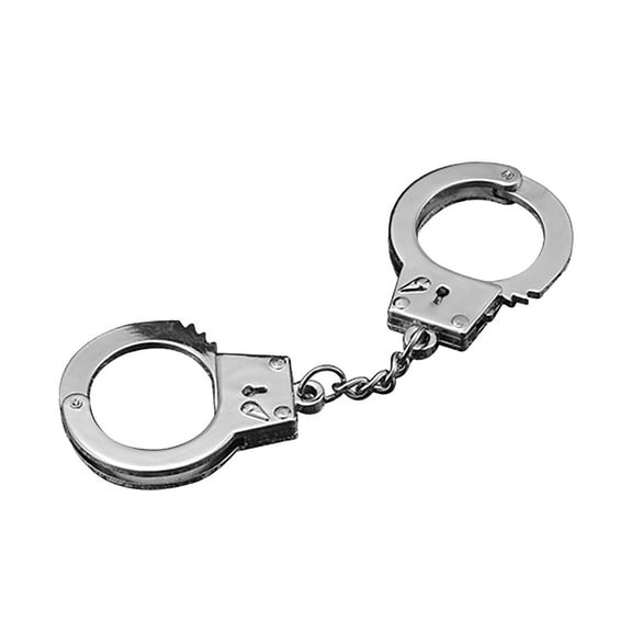 Fdelink Personalized Keychain Creative Metal Handcuff Keychain Personalized Keychain Handcuff-shaped Charm