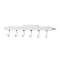thumbnail image 1 of Fdelink Piano Key Hook Grey,6 Hook Wall Hanging Coat Rack Wall Decor Hat Storage Rack Shelf Hanger White,1X Piano Key Hook, 1 of 2