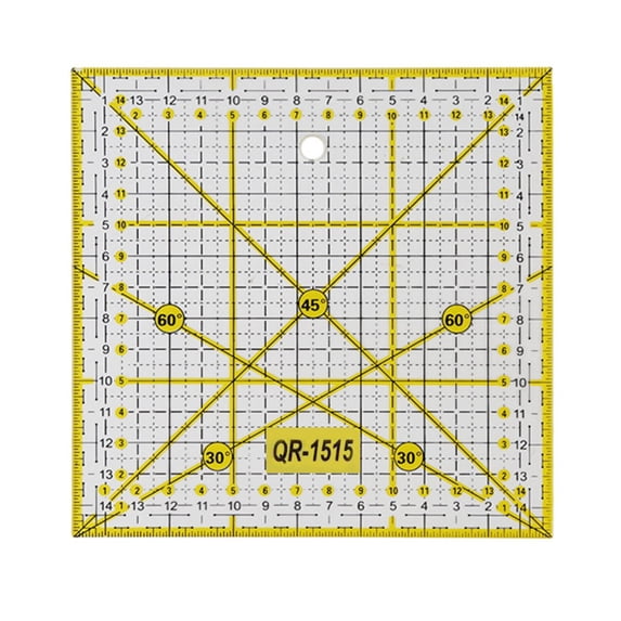 Fdelink Sewing Ruler Square Cutting Ruler Measuring, Drawing & Sewing Tool