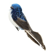 Fdelink Simulated Bird Mini Birds Artificial Feather Foam Doves Wedding Garden Decoration Ornament Blue