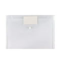 thumbnail image 1 of Fdelink Snap Button Folder,A4 Document Pouch,1 Pack Plastic Envelopes Poly Envelopes Sooez Clear Document Folders Us Letter Size File Envelopes with Label Pocket & Snap for Organization Assorted, 1 of 6