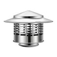 thumbnail image 1 of Fdelink Stainless Steel Chimney Cap,Vent Cover,Chimney Cap Chimney Cover Stainless Round with Screen Chimney Rain Cap Fireplace Chimney Caps for Outside Roof Vent Cap Stove Pipe(75Mm/3In), 1 of 9