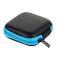thumbnail image 1 of Fdelink Storage Containers Mini Zipper Hard Leather Earphone Storage Bag Earphone Pouch Box Blue, 1 of 1