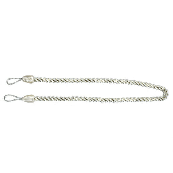 Fdelink Storage Containers Ropes Tie Backs for Window Curtain Cord Buckle Tiebacks Braided Tie Backs Beige