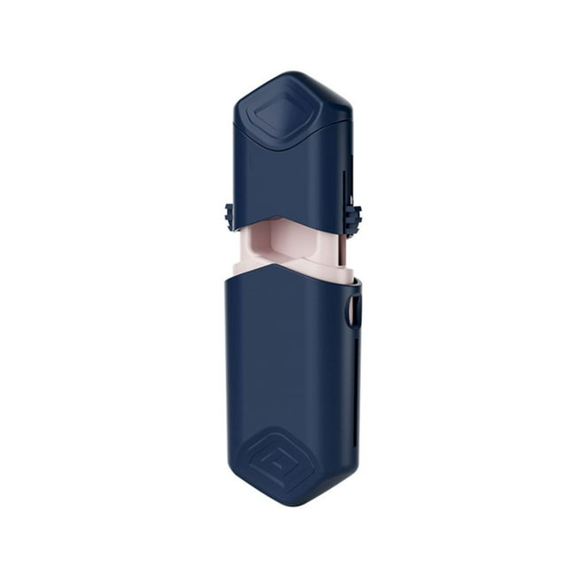 Fdelink Storage Rack Clearance! Pull-Out Convenient Medicine Cutting Box Blue, Cutter Splitter for Small and Tiny New Portable Daily Case with Centering Device Adjustable Cutter