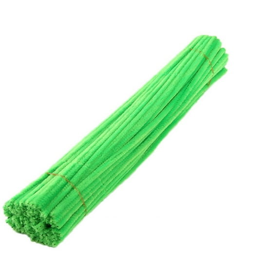 Fdelink Supplies 100PC Chenille Stem Solid Color Pipe Cleaners Set for DIY Arts Crafts Decoration