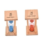 Fdelink Timers 5Min Wooden Sand Sandglass Hourglass Timer Clock Home Decor Gift Kitchen