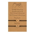 thumbnail image 1 of Fdelink Valentine's Day Gift for Woman or Man a Bracelets Best Friend Bracelet 2 Matching Sun Moon Cards Adjustable Rope Bracelet for Friendship Relationship Boyfriend Girlfriend Valentine's Day Gift, 1 of 4