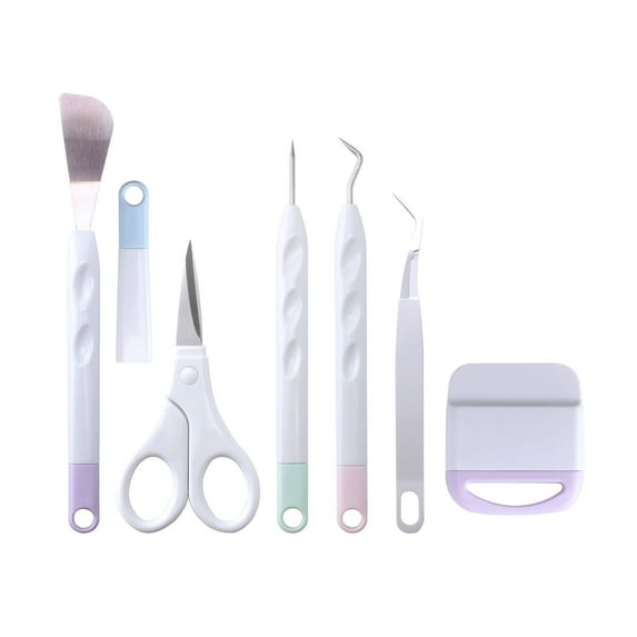 Fdelink Vinyl Weeding Tool,Cutter Kit,Kit Accessories Tool Piece for Vinyl Set) Weeder/Scraper/Spatula Tools Silhouette(6 Precision Set for Weeding Weeding Set Tools Home Improvement,Craft Tool
