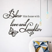 Fdelink Wall Stickers Decor Art Wall Home Removable Wall Decal Stickers Window Home Decor Black
