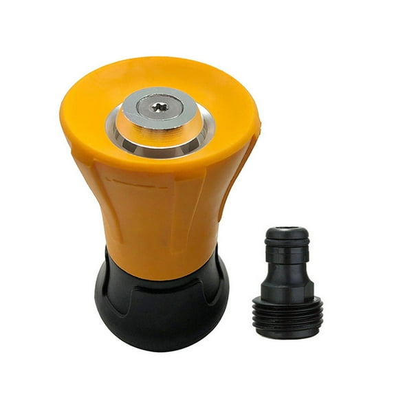 Fdelink Water Sprinklers Water Spray Nozzle Garden Nozzle Spray Adjustable Sprinkler Hose High-Pressure Patio & Garden Water Sprinkler (Yellow)