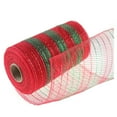 thumbnail image 1 of Fdelink Wired Ribbon Poly Mesh Ribbon with Metallic Foil Each Roll for Wreaths Swags Bows Wrapping and Decorating, 1 of 2