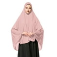 thumbnail image 1 of Fdelink Women's Prayer Khimar Ready to Wear Long Hijab with Under Scarf, Women Scarf (Khaki), 1 of 2