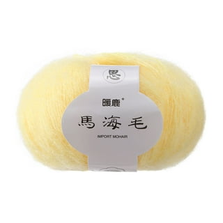 Mohair Yarn, Wool Knitting Yarn, Popular Soft Angora Mohair Knitting,  Mohair Wool Ball Yarn Long Mohair Pashm Knit DIY Shawl Scarf Crochet Thread