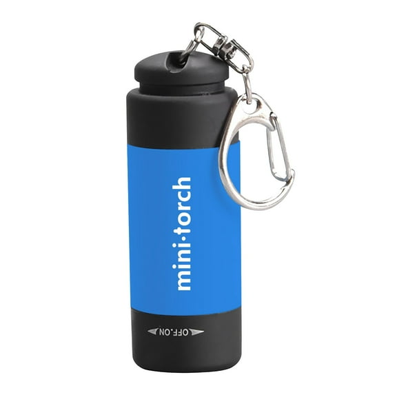 Fdelink Lamp Mini-Torch 0.3W 25Lum USB Rechargeable LED Torch Night Flashlight Keychain Sky Blue
