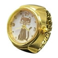 thumbnail image 1 of Fdelink a Ring Real Watch Ring to Tell Time Vintage Watch Clock Ring Round Ring Silver Adjustable Ring Fashion Watch Jewelry Gold, 1 of 6