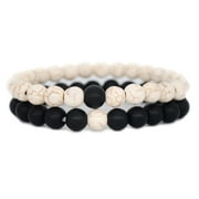 Fdelink the Bracelets Strand Bracelets for Lovers Couples Friendship Matching Gift