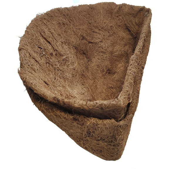 Fdgarden Coco Fiber Half Round Planter Liners, 10 in, 2-Pack
