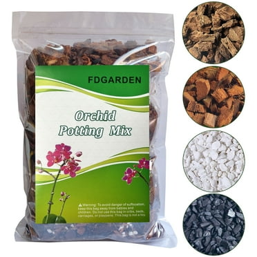 Fdgarden Orchid Potting Mix Natural Soil, 2 qt