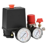 Fdit Air Regulator Valve, Air Compressor Control Valve,Small Air Compressor Pressure Switch Control Valve Regulator With Gauges