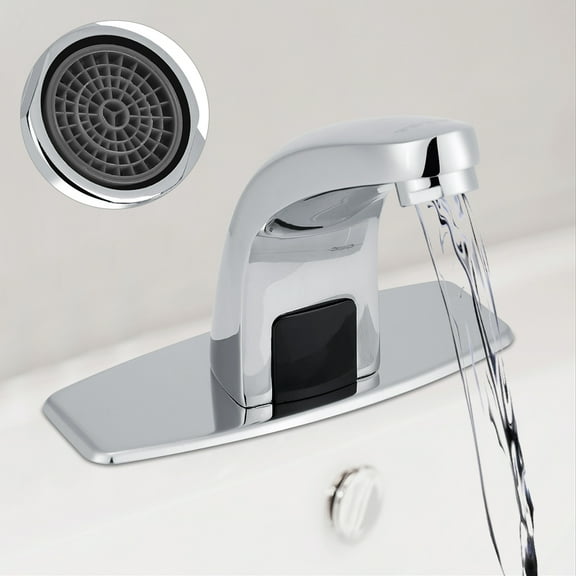 Fdit Automatic Sensor Touchless Bathroom Sink Faucet, Motion Activated Hands- Vessel Sink Tap, Easy Installation with Control Box, Sensor Faucet
