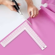 Fdit Curve Ruler, Plastic L-Shape Shape Ruler French Curve Sewing Measure Professional Tailor Craft Tool, Sewing Measure Ruler