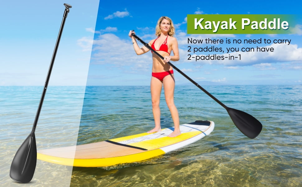 Fdit Kayak Paddle, Surfing Paddle,Surfboard 2 Section Aluminum Adjustable Paddle for Boating Kayaking Surfing