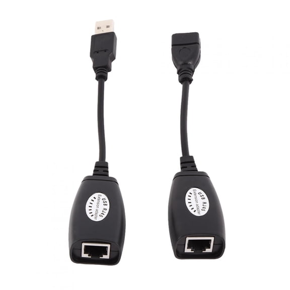 Fdit USB Extension Extender Adapter, USB RJ45 Network Adapter,USB 2.0 To RJ45 Ethernet Extension Extender Network Adapter Cable Wired Lan