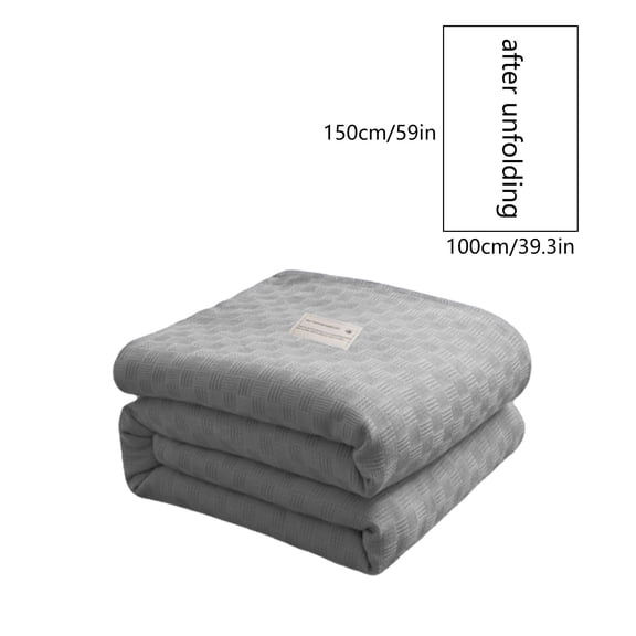 Fdksdf Cotton Blankets Queen Size for Bed,Cotton Bed Blanket Twin Cotton Thermal Blanket Lightweight Bed Throw Breathable Premium Soft Comfortable Blanket for All Season