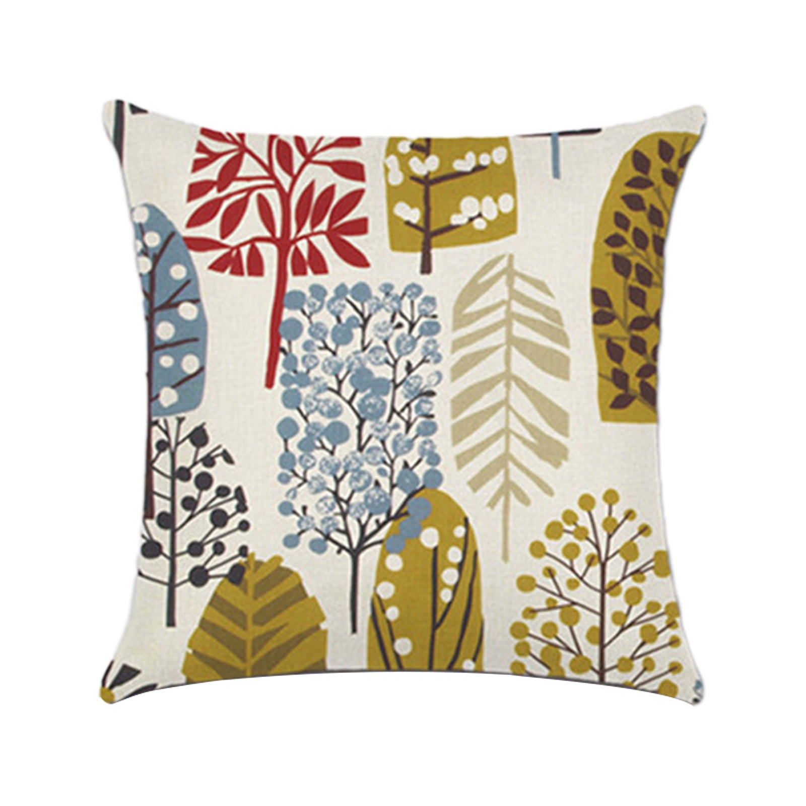 Fdksdf Green Tropical Leaf Pillow Covers Couch Pillow Cases Summer