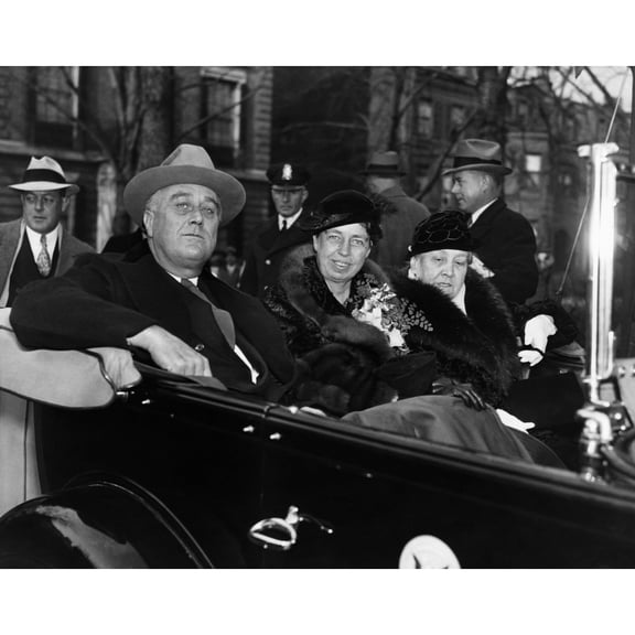 Fdr Presidency. From Left Us President Franklin Delano Roosevelt History (36 x 24)