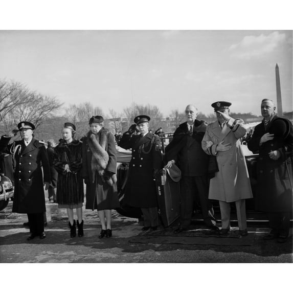 Fdr Presidency. From Left Us Rear Admiral Wilson Brown History (36 x 24)