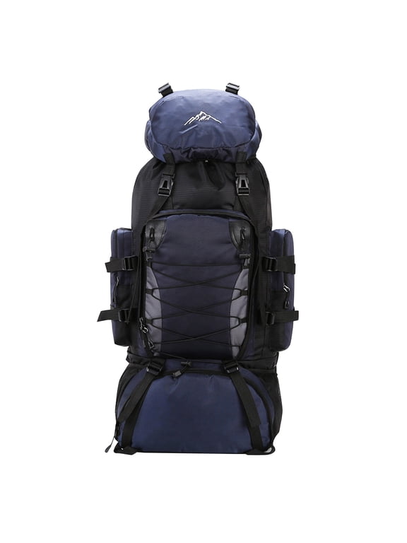 Camping Internal Frame Backpack with Rain Cover Waterproof Camping Bag Expandable Large Military Backpacking Tactical Backpack for Hiking Camping