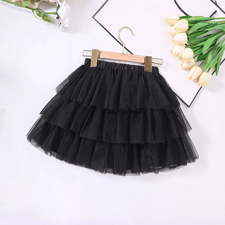 Fdrone Toddler Baby Girls Multi Layered Lace Dress Tutu Skirt Spring Summer  Tulle Casual Dance Skirts Ballet Dance Dress Tiered Tutus for Baptism  Dresses (4-5 Years, Black) - Walmart.com