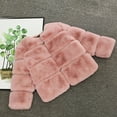 thumbnail image 1 of Fdrone Toddler Girls Faux Fur Short Coats Winter Fuzzy Fleece Coat Kids Plus Size Solid Color Jacket Baby Long Sleeve Thick Plush Warm Outwear Coat, 1 of 7