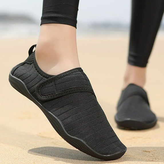 Fdrone Women Men Water Shoes Quick Dry Aqua Socks Soft Sole Footwear Swim Walking Outdoor Sports Barefoot Water Sports Socks Lightweight Hook & Loop Beach Shoes