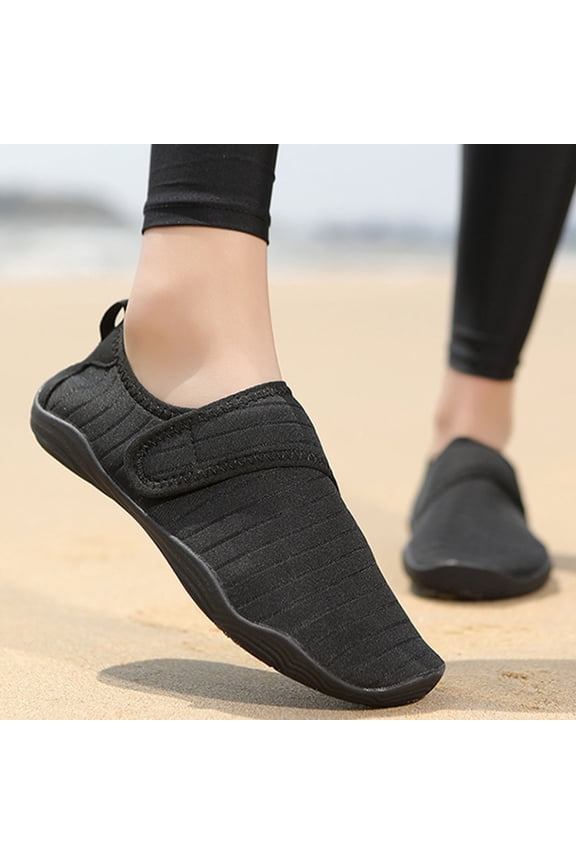 Women Men Water Shoes Quick Dry Aqua Socks Soft Sole Footwear Swim Walking Outdoor Sports Barefoot Water Sports Socks Lightweight Hook & Loop Beach Shoes