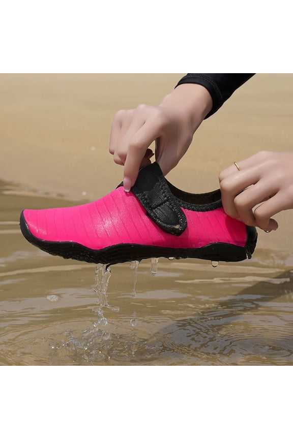 Women Men Water Shoes Quick Dry Aqua Socks Soft Sole Footwear Swim Walking Outdoor Sports Barefoot Water Sports Socks Lightweight Hook & Loop Beach Shoes