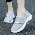 thumbnail image 1 of Fdrone Women's Mesh Orthopedic Shoes New Adjustable Strap Soft Sole Shoes Soft Sneakers Walking Slip on Foam Shoe Hands Free Arch Support Sneakers, 1 of 7