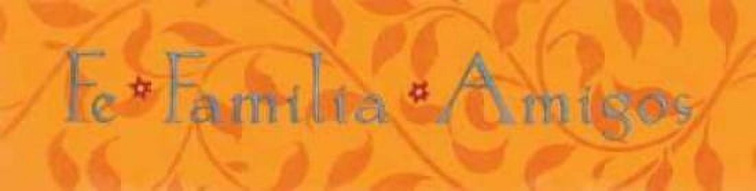 Fe Familia Amigos Canvas Art - Stephanie Marrott (12 x 36)