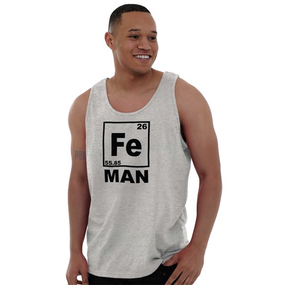 Fe Iron Science Elements Superhero Tank Top T Shirts Men Women Brisco Brands X