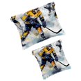 thumbnail image 1 of FeBohao 2 PCS Cosmetic Shrapnel Bag Cute Makeup Toiletry Bags Change Vegan Leather Square Tiny Stuff Unique Toddler Pencil Beauty Tote Haves Cosmetology Gym Ice Hockey, 1 of 6