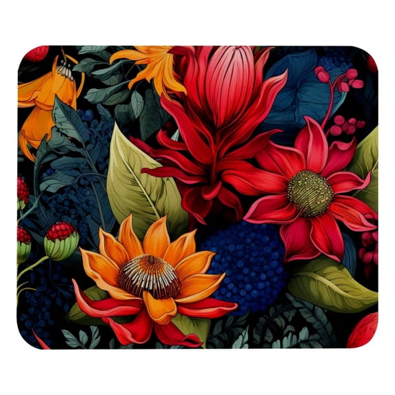 FeBohao Funny Mouse Pad Mat for Desk Jiaji Cloth Tight Weaving Process Durable Unique Smooth Custom Rectangle Retro Home Use Decor Women Chic Colorful Vintage Haves Girl Boy Organizers Ink plants