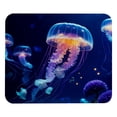 thumbnail image 1 of FeBohao Funny Mouse Pad Mat for Desk Jiaji Cloth Tight Weaving Process Washable Unique Soft Personalized Rectangle Abstract Office Decor Men Chic Cool Modern Must Kids Table Jellyfish, 1 of 6
