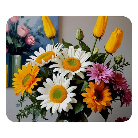 FeBohao Funny Mouse Pad Mat for Desk Jiaji Cloth Rubber Base Durable Cute Soft Personalized Thin Pretty Farmhouse Decor Men Chic Colorful Modern Haves Girl Boy Table Flower